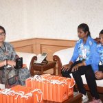 Smriti Irani felicitated the gold medal-winning Indian women's blind cricket team in New Delhi on Monday for winning laurels in the IBSA World Games in Birmingham.