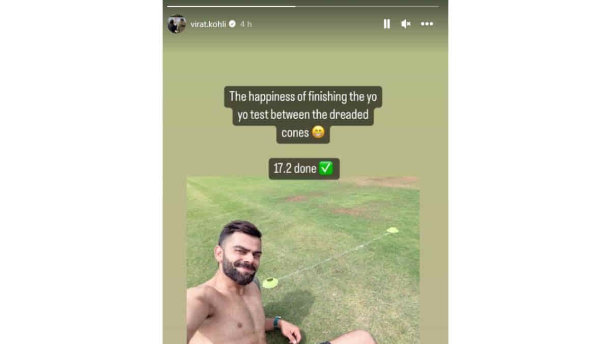 Virat Kohli Impresses Social Media with New Yo-Yo Score Announcement Ahead of Asia Cup