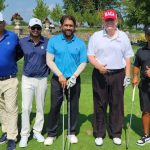 MS Dhoni Enjoys a Round of Golf with Former US President Donald Trump During USA Vacation