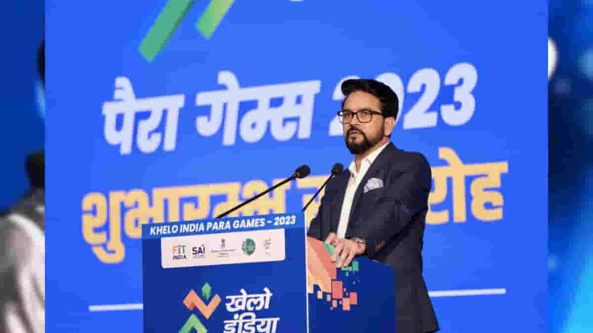 Union Minister Anurag Thakur inaugurates Khelo India Para Games in Delhi