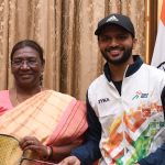Para Shuttlers Pramod Bhagat and Sukant Kadam Meet with President