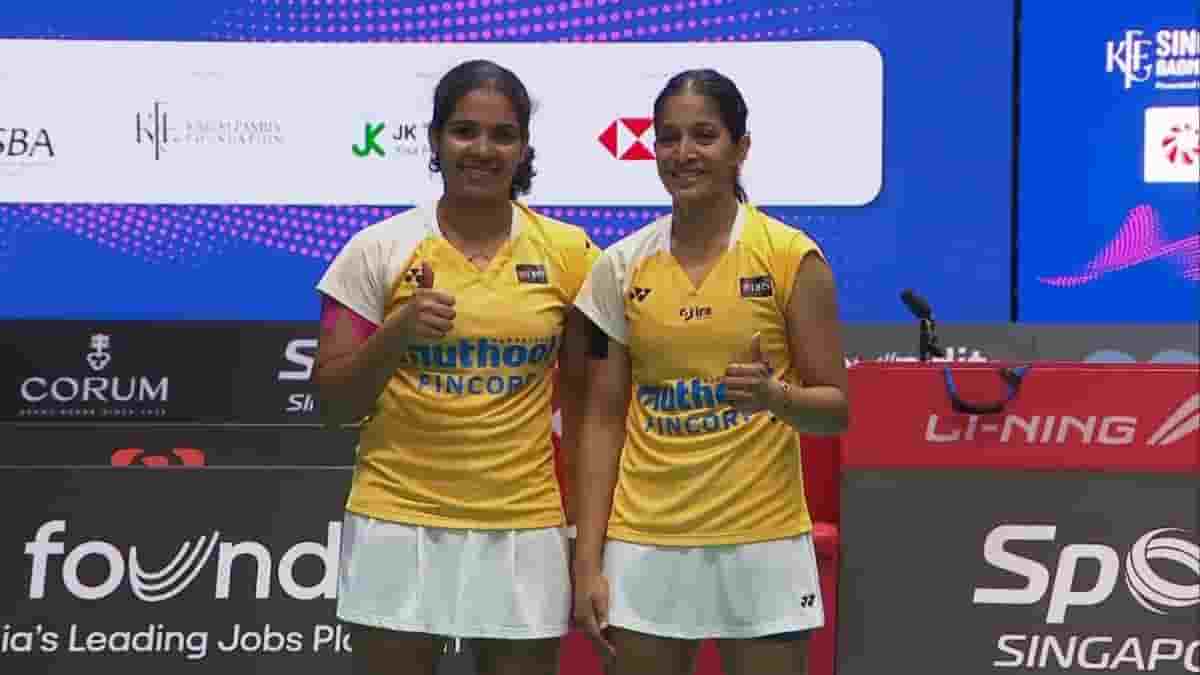 Treesa Jolly-Gayatri Gopichand extends her run in the Singapore Open
