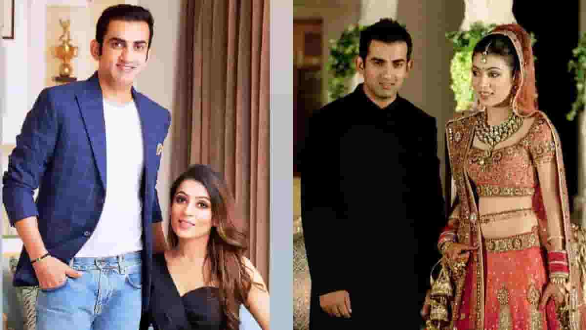 Gautam Gambhir with his wife