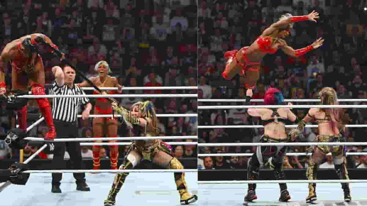 Jade Cargill and Bianca Belair def. Kabuki Warriors (Photo Source: wwe.com)