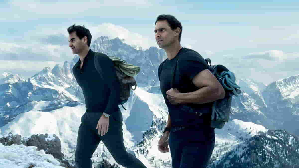 Two tennis stars seen together in Louis Vuitton's Core Values campaign
