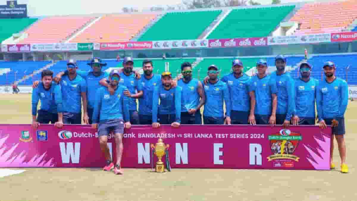 Sri Lanka Trolls Bangladesh with Practice Kit Trophy Celebration Controversy