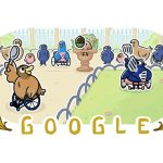 Google Celebrates Wheelchair Tennis at Paris Paralympics 2024 with Vibrant Doodle