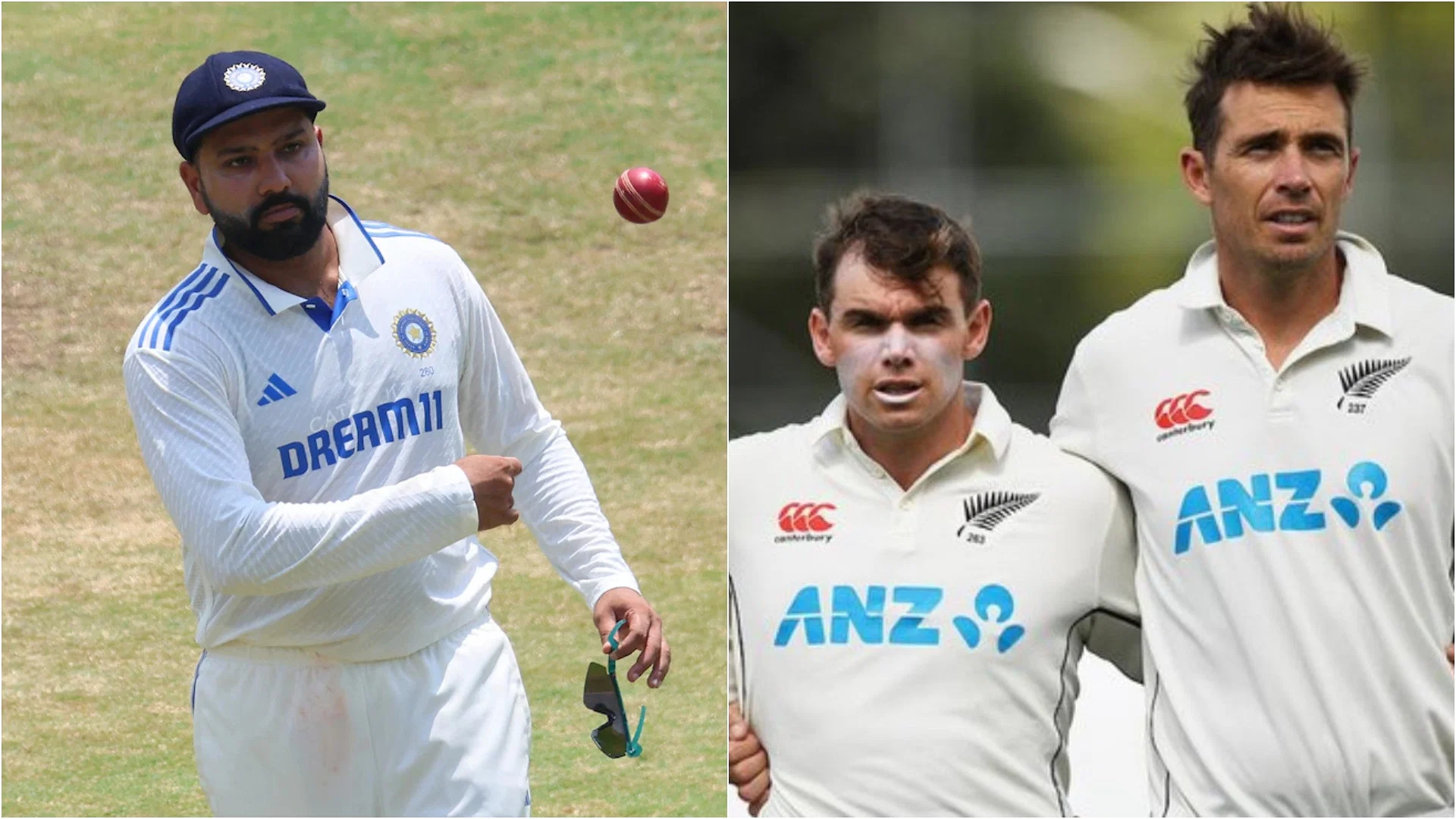 IND vs NZ: India and New Zealand are set to face off again in Test cricket, with contrasting recent form. New Zealand has been winless in their last five Test matches, while India has emerged victorious in each of their last five red-ball encounters. Both teams currently lead the World Test Championship (WTC) 2023-25 standings. Their last Test series took place in 2021 when New Zealand toured India. The first match in Kanpur ended in a draw, but India dominated the second Test in Mumbai, securing a massive win by 372 runs. IND vs NZ Head-to-Head in Test Cricket Matches: 62 India won: 22 New Zealand won: 13 Draw: 27 IND vs NZ 1st Test Match Details Series New Zealand Tour of India 2024 – Bilateral Test Series Match India vs New Zealand, 1st Test Venue M Chinnaswamy Stadium, Bengaluru Start Time 9:30 PM IST, Wednesday – October 16 IND vs NZ Predicted 11 1st Test Squads India Test squad vs New Zealand: Rohit Sharma(c), Yashasvi Jaiswal, Shubman Gill, Virat Kohli, KL Rahul, Rishabh Pant(w), Ravindra Jadeja, Ravichandran Ashwin, Sarfaraz Khan, Axar Patel, Kuldeep Yadav, Dhruv Jurel, Jasprit Bumrah, Mohammed Siraj, Akash Deep Travelling Reserves: Harshit Rana, Nitish Kumar Reddy, Mayank Yadav and Prasidh Krishna New Zealand Test Squad vs India: Tom Latham (capt), Tom Blundell (wk), Michael Bracewell (1st Test only), Mark Chapman, Devon Conway, Matt Henry, Daryl Mitchell, Will O’Rourke, Ajaz Patel, Glenn Phillips, Rachin Ravindra, Mitchell Santner, Ben Sears, Ish Sodhi (2nd and 3rd Test only), Tim Southee, Kane Williamson, Will Young IND vs NZ Predicted 11 1st Test – Team 1 Wicket-keeper: KL Rahul Batter: Tom Latham, Virat Kohli, Rohit Sharma, Shubman Gill All-rounder: Mitchell Santner, Rachin Ravindra, Ravindra Jadeja Bowler: Ajaz Patel, Ravichandran Ashwin, Jasprit Bumah Captain: Virat Kohli, Vice-captain: R Ashwin IND vs NZ Predicted Playing 11 1st Test India Predicted Playing 11 vs New Zealand: Rohit Sharma (c), Yashasvi Jaiswal, Shubman Gill, Virat Kohli, KL Rahul, Rishabh Pant (wk), Ravindra Jadeja/Axar Patel, Ravichandran Ashwin, Akash Deep/Kuldeep Yadav Jasprit Bumrah, Mohammed Siraj New Zealand predicted Playing 11 vs India: Tom Latham, Devon Conway, Will Young, Rachin Ravindra, Daryl Mitchell, Tom Blundell (wk), Glenn Phillips, Mitchell Santner, Tim Southee (c), Ajaz Patel, Matt Henry Where to watch IND vs NZ 1st Test match: Live Streaming: JioCinema app and website Where to watch IND vs NZ 1st Test Live telecast in India: Sports 18 Channels IND vs NZ 1st Test Prediction: India are strong favorites to win, especially with Kane Williamson missing and Tim Southee stepping down as captain after a 2-0 loss to Sri Lanka. India, unbeaten at home since 2012, recently dominated Bangladesh despite limited play, showing their top form. ALSO READ: Women’s T20 World Cup 2024: Top 4 Teams to Watch Out