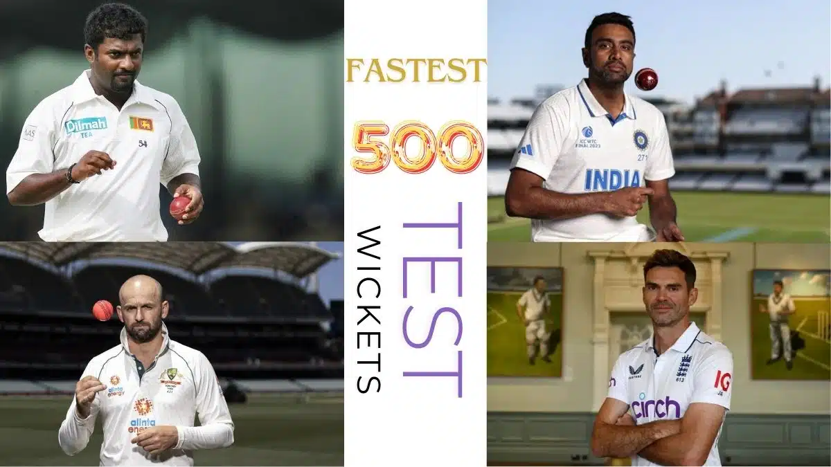 List of Fastest 500 Wickets Taken By Bowlers In Test 