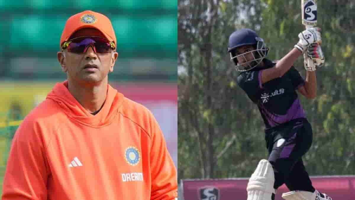 Rahul Dravid's Son Scores Century In Vijay Merchant Trophy