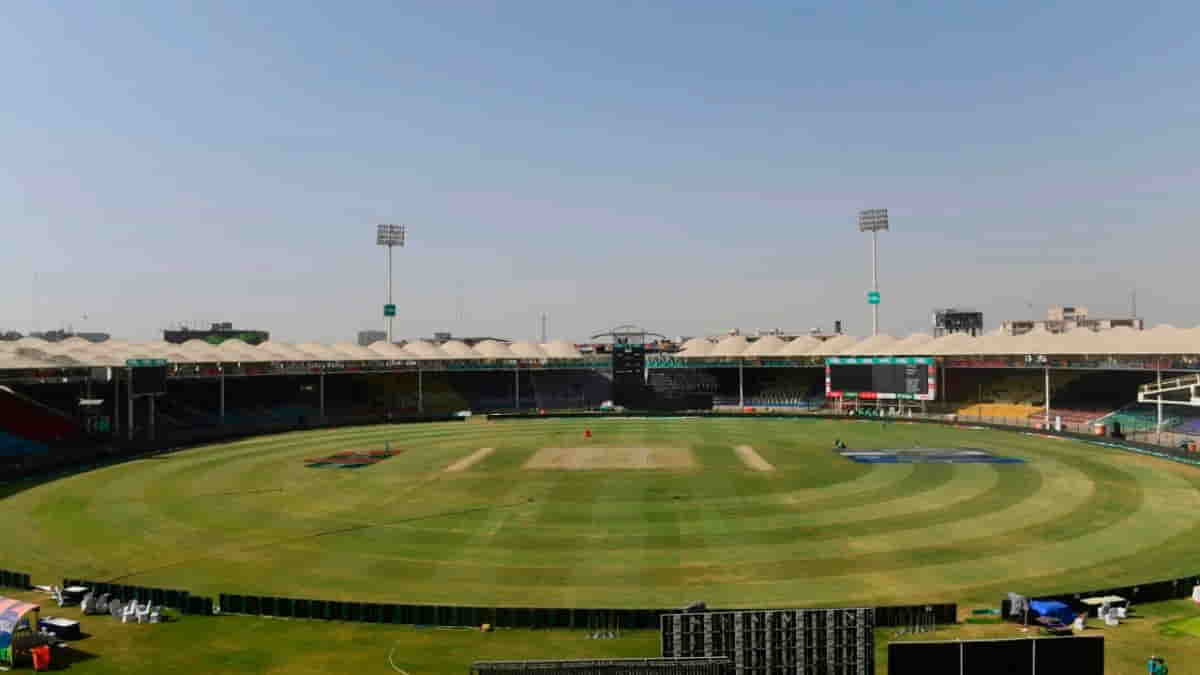 Champions Trophy 2025: Incomplete Renovations At Karachi Stadium (Credits- ESPN) 