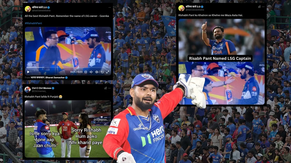 LSG Fans Unleash "Pele Gye The" Memes After Rishabh Pant Appointment