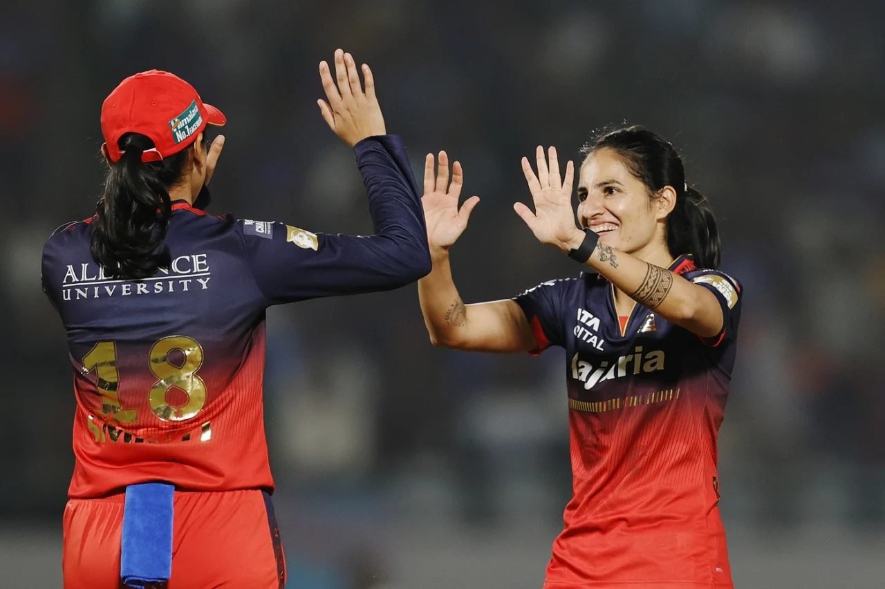 DCW vs RCBW, WPL 2025: Smriti's Knock Clinches 2nd Victory For RCB (Credits- ESPN)