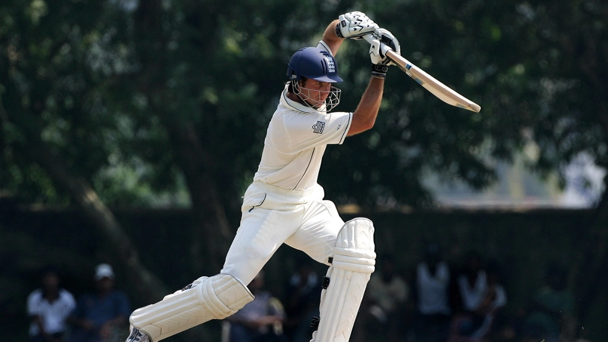 A Cricket Player Playing Cricket