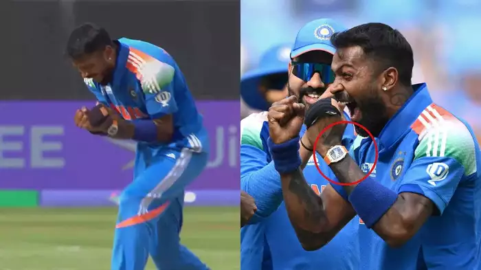 Hardik Pandya Spotted Wearing A Rs 7,00,00,0000 Watch In IND vs Pak Champions Trophy (Credits-ESPN)