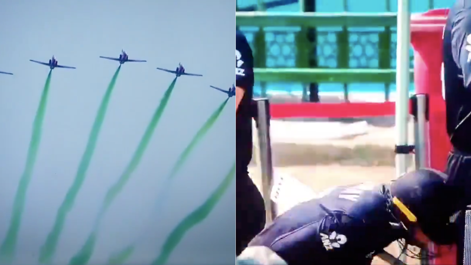 Champions Trophy 2025: NZ Players Shocking Expression On The Aerial Show