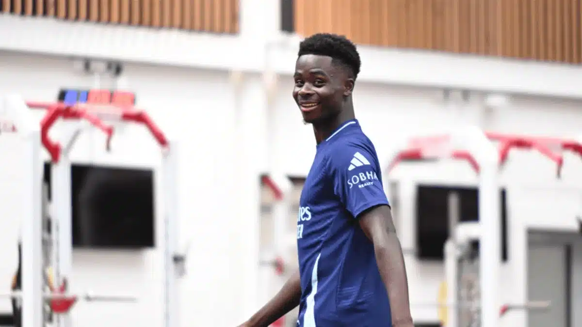 Bukayo Saka Back In Arsenal Training Ground: Arteta Hopeful Of Salvaging The Season