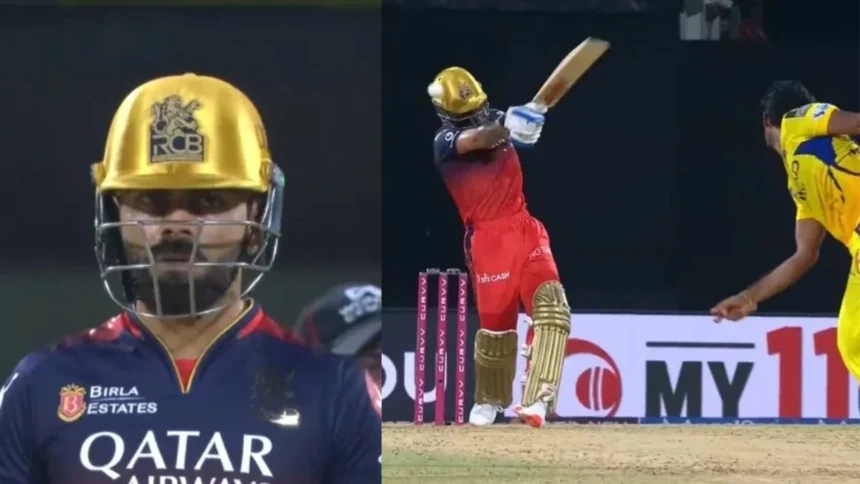 `CSK vs RCB, IPL 2025: Virat Kohli Made A Stunning Comeback With Six And Four After Helmet Blow