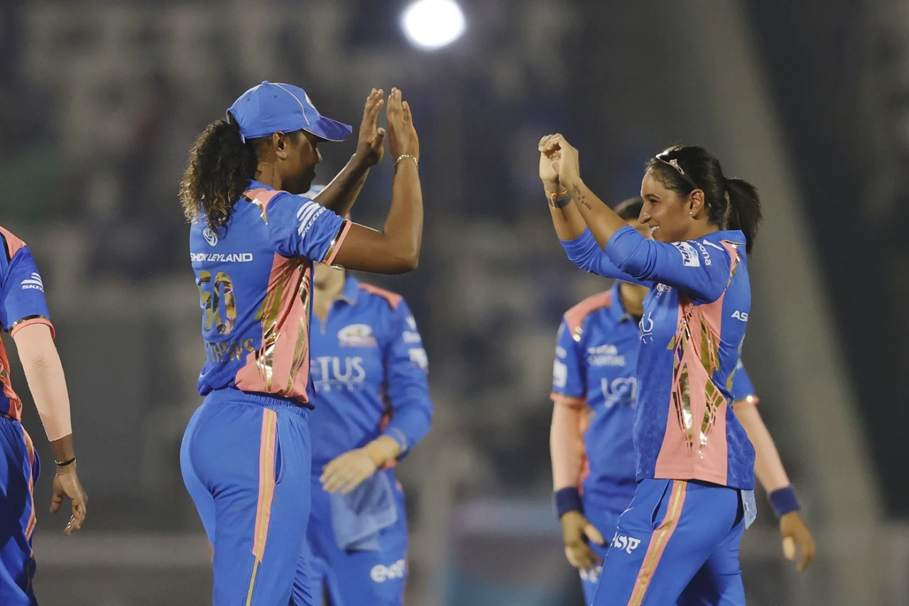 WPL 2025 MI vs GG: Victory Over Giants Leads MI To The Top (Credits- ESPN)