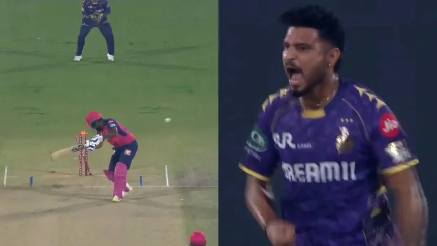 IPL 2025: Vaibhav Arora Destroys Sanju Samson’s Stumps With Fiery Delivery