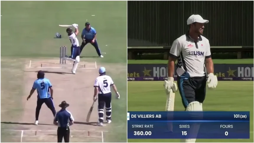 AB de Villiers Smashes Ton Off 28 Balls In CSA League