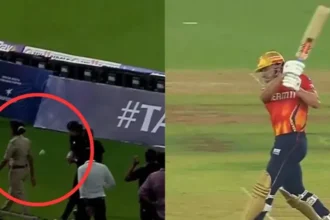 GT vs PBKS, IPL 2025: Marcus Stoinis Hits Female Security Official With Powerful Six