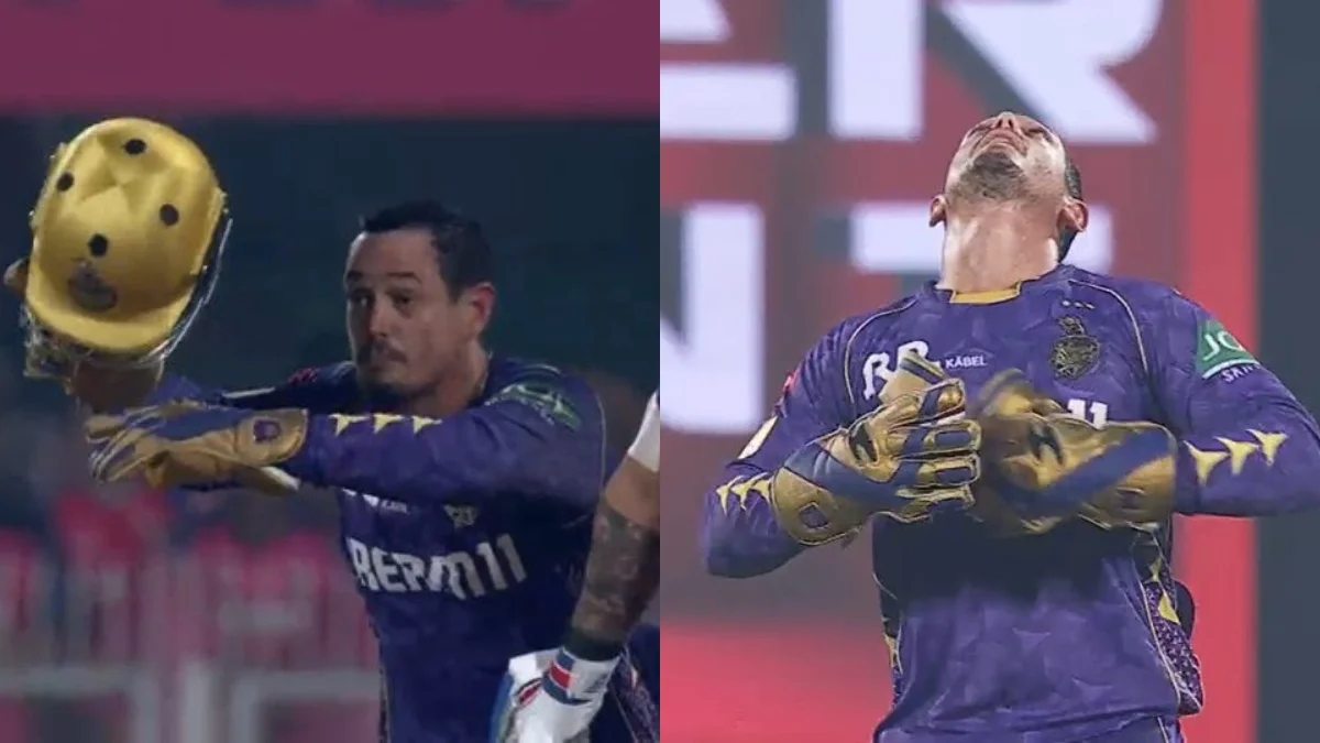 IPL 2025: WATCH - Quinton de Kock’s Once-in-a-Lifetime Catch To Dismiss Riyan Parag