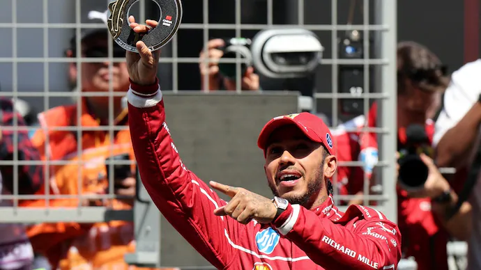 Lewis Hamilton Post First Win For Ferrari At Chinese Grand Prix Sprint