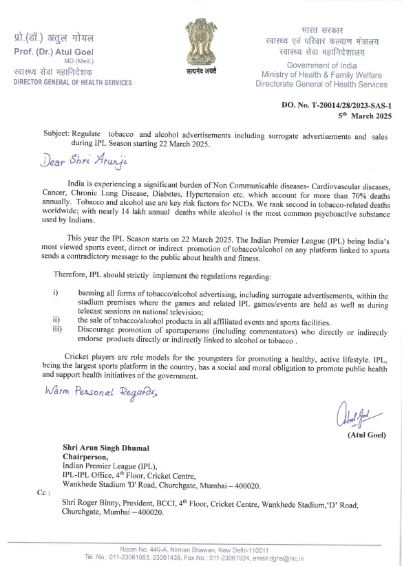 EXPLAINED - Why The Health Ministry Has Ordered IPL To Ban Surrogate Tobacco And Alcohol Ads
