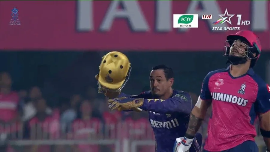 IPL 2025: WATCH - Quinton de Kock’s Once-in-a-Lifetime Catch To Dismiss Riyan Parag