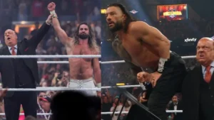 Rare Moment: Roman Reigns Breaks Character With Rollins And Punk At WrestleMania 41