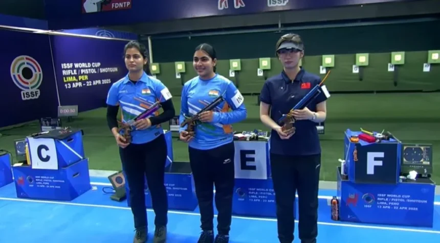 ISSF World Cup 2025 Lima: Suruchi Strikes Gold, Manu Bhaker Back On Podium