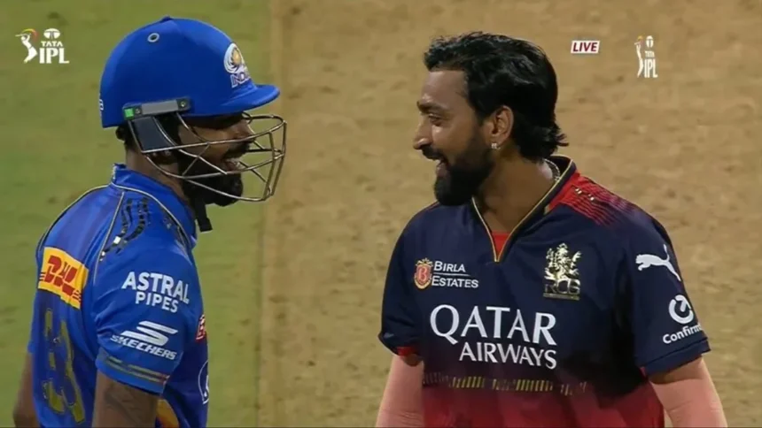 MI vs RCB, IPL 2025: Krunal Pandya Sledges Hardik Pandya During The Match