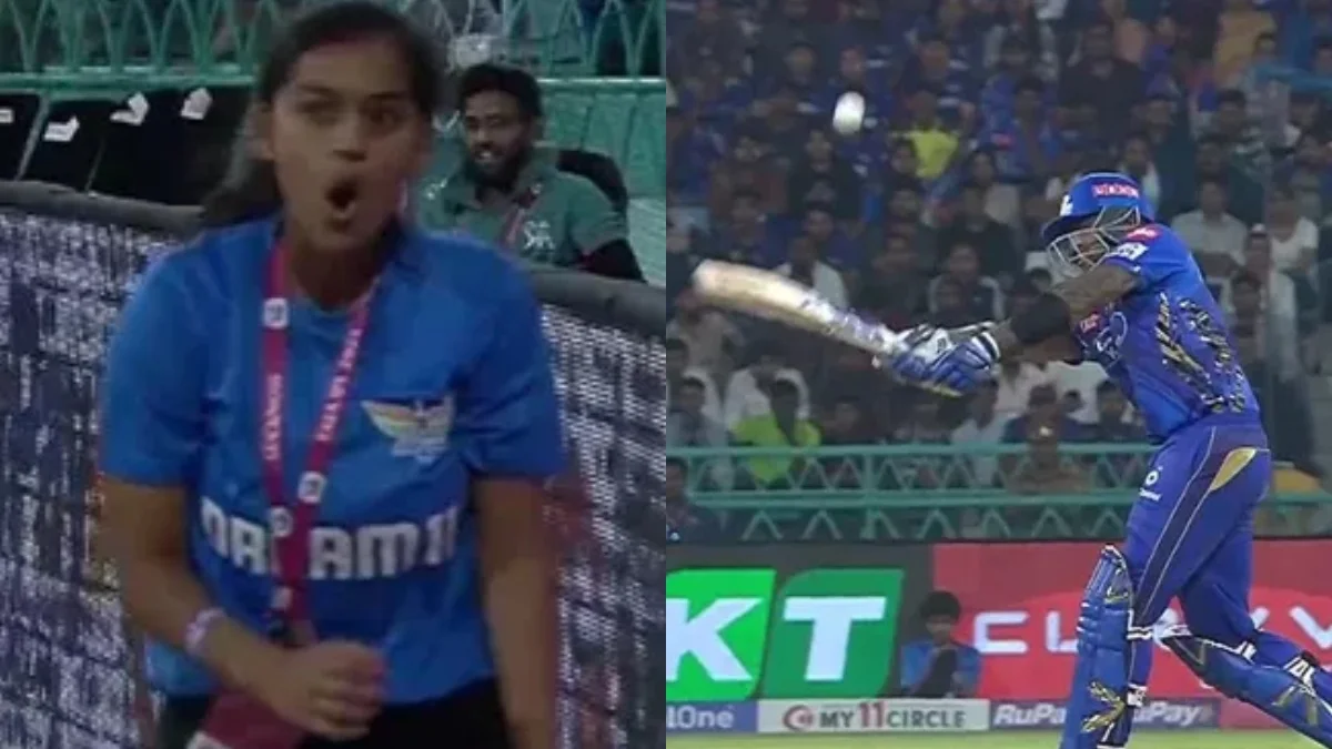IPL 2025: Watch - Suryakumar Yadav's Stunning Six Hits Ball Girl In The Chest