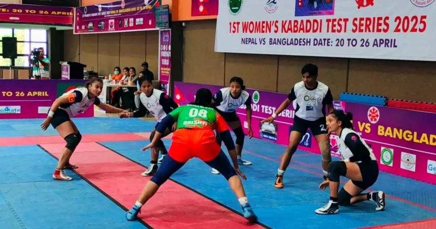 Bangladesh Taste First Win Against Nepal In Women's Kabaddi Test Series