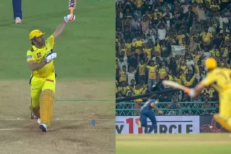 IPL 2025: MS Dhoni Finishes In Style With Stunning One-Handed Six