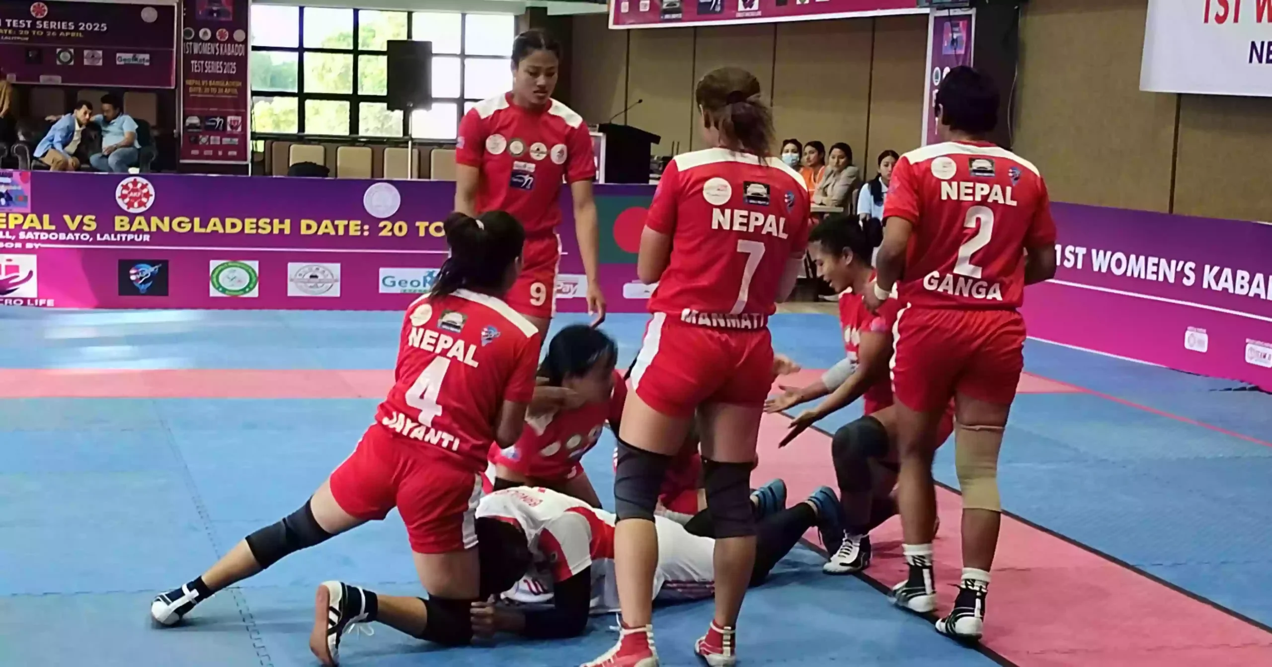 Bangladesh Taste First Win Against Nepal In Women's Kabaddi Test Series