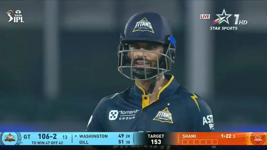 IPL 2025: Washington Sundar’s Brutal Over Sends Simarjeet Singh For 20 Runs