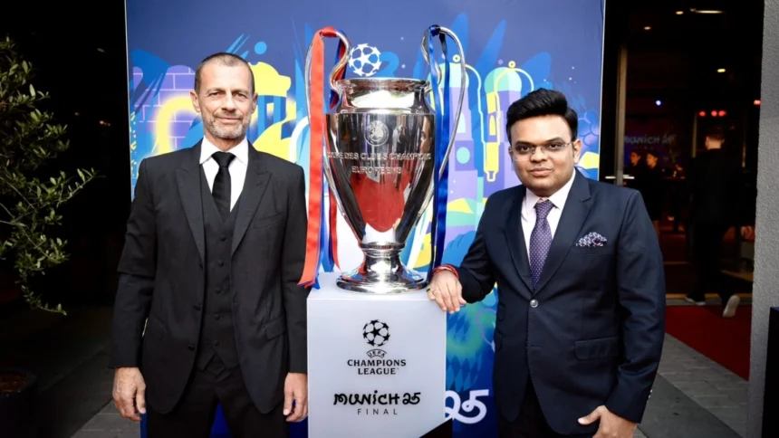 ICC x UEFA: Jay Shah’s Surprise Appearance Before PSG vs Inter Final