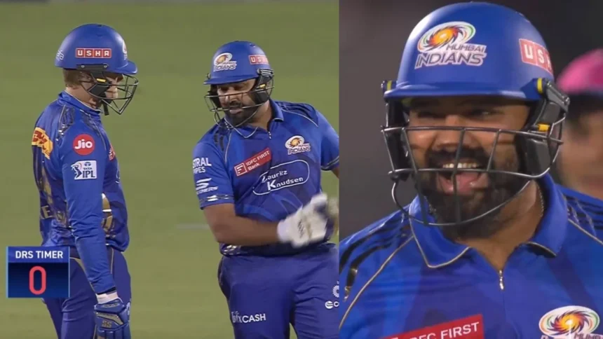 IPL 2025: Rohit Sharma's Dramatic DRS Moment - Watch His Epic Reaction After Close Save