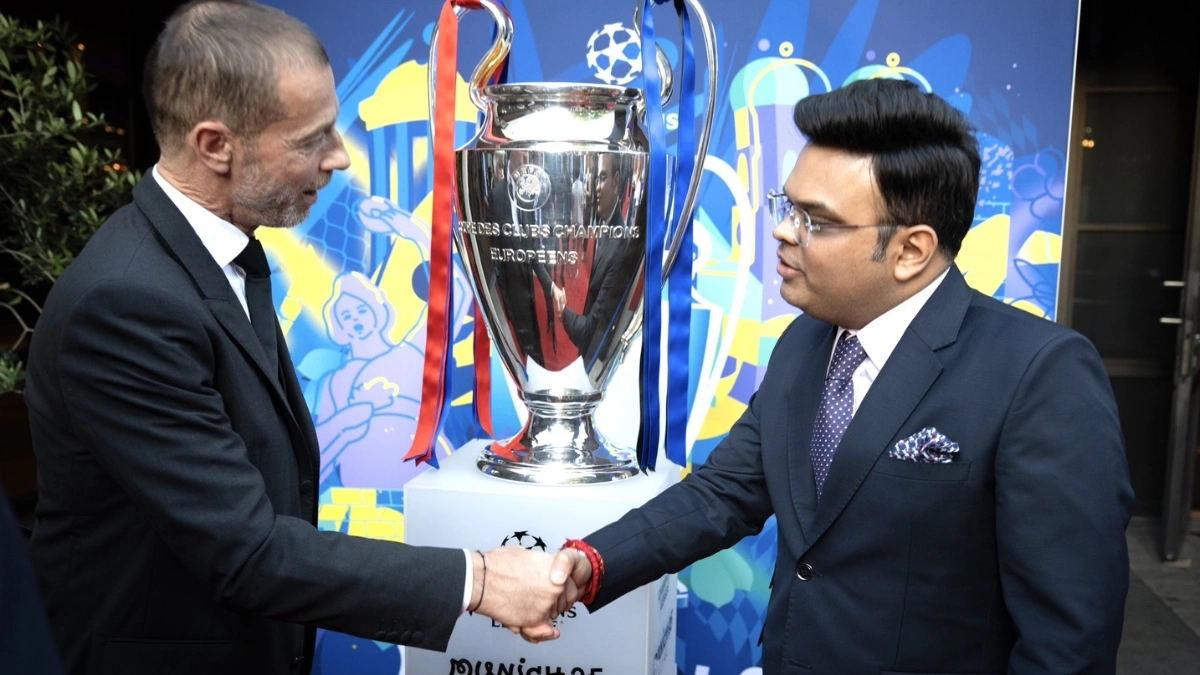 ICC x UEFA: Jay Shah’s Surprise Appearance Before PSG vs Inter Final