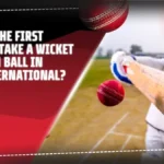 Who Was The First Player To Take A Wicket On The 0th Ball In Men's International?