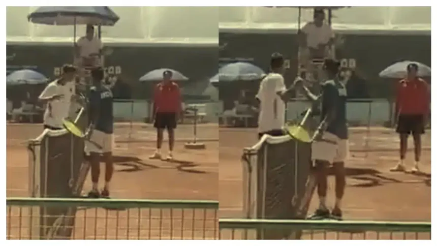 WATCH: Pakistani Player's Rude Handshake After Loss To India In U-16 Davis Cup Match
