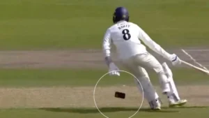 Watch: Tom Bailey's Mobile Mishap Stuns Fans During County Championship