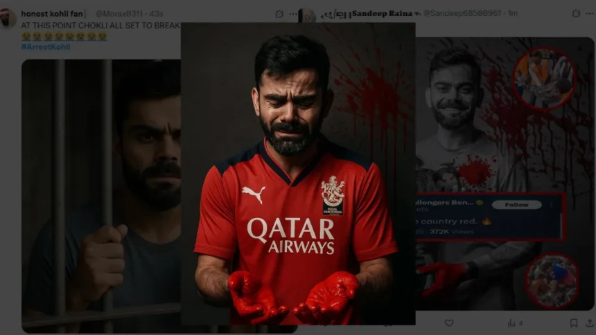 RCB’s Celebration Turns Tragic: Virat Kohli Slammed As #ArrestKohli Trends Over Stadium Stampede