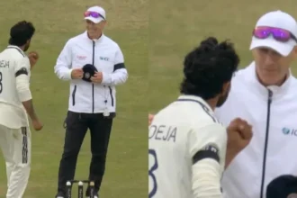 Watch: Ravindra Jadeja’s Funny Fist Pump Celebration Leaves Umpire Gaffaney Smiling