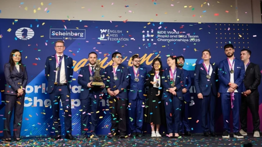 WR Chess Defends Their Title At The Rapid And Blitz Team Championships 2025