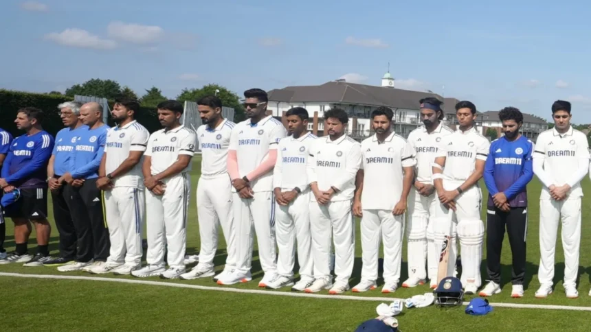 ENG vs IND - In Memory of 241 Lives Lost: Team India Observes Silence And Tribute