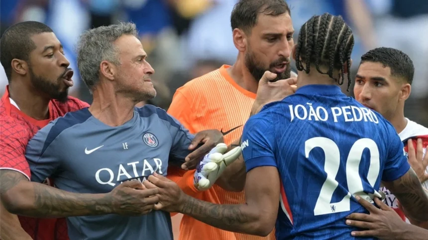 Luis Enrique Slaps Joao Pedro After Chelsea Beat PSG 3-0 To Win Club World Cup 2025