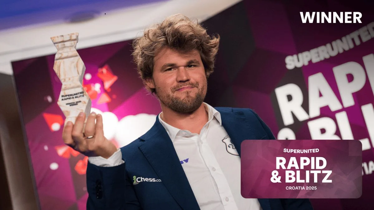 Magnus Carlsen Wins SuperUnited Rapid and Blitz 2025 Despite Major Blow